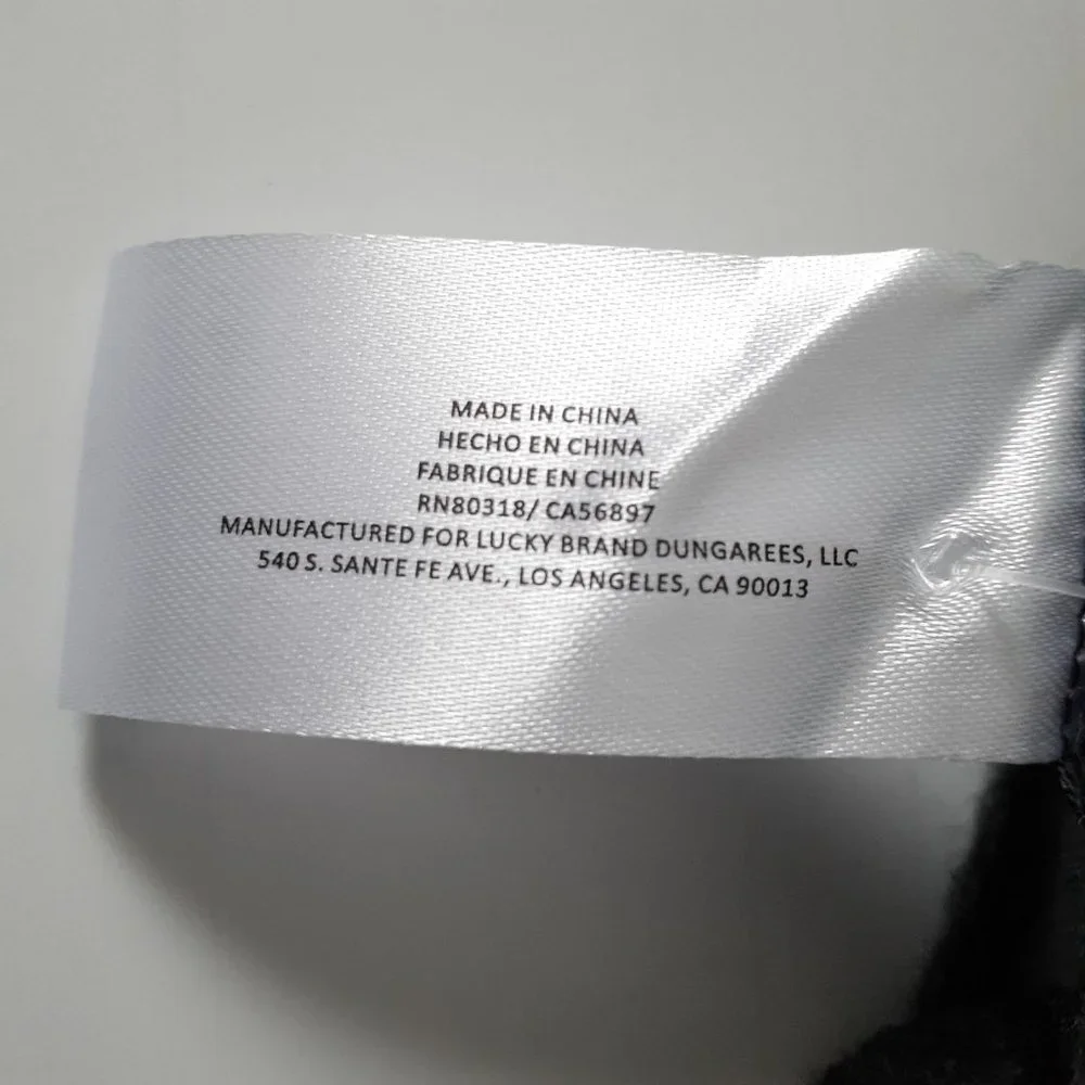 NWT Lucky Brand Solid Brushed Scarf with Fringe in Dark Gray